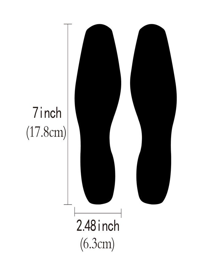 CAOCAOOO 40 PCS Footprints 7 Inch Vinyl Prints Black Integrated Shoe Stickers for Floor Decals Stickers Floor Party Decor - Image 2